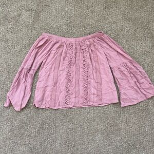 Pink lily XL off the shoulder top